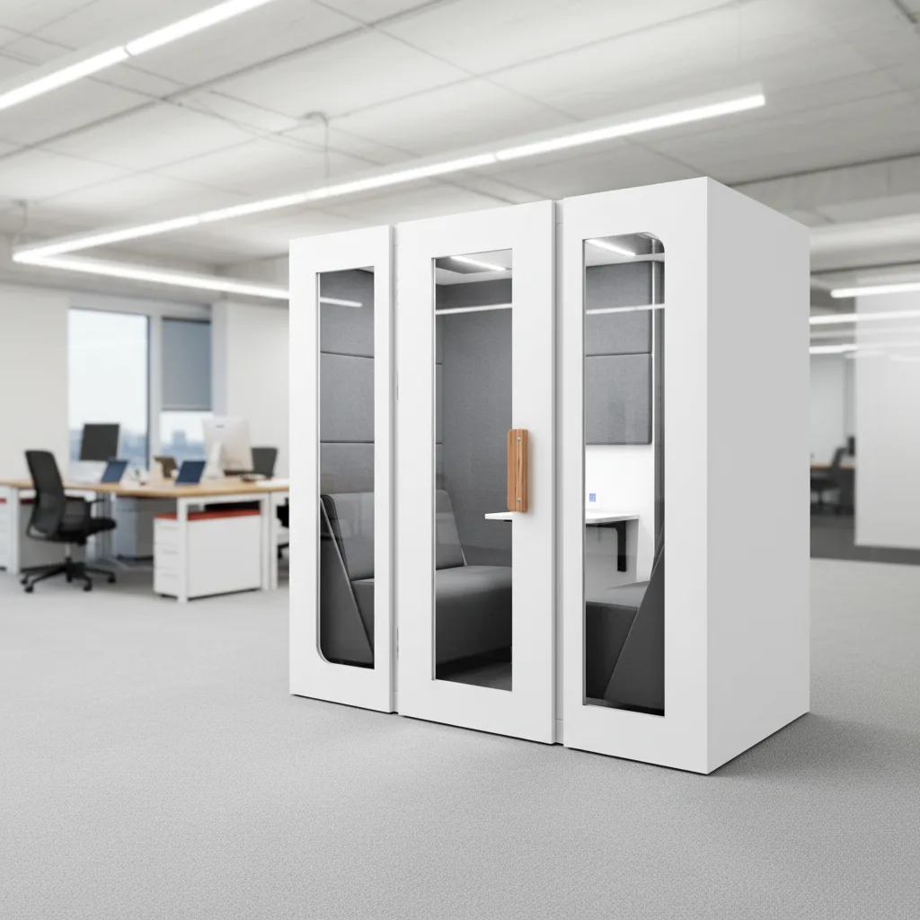 Silentbox Quartet Lite, cabine quatre personnes format compact